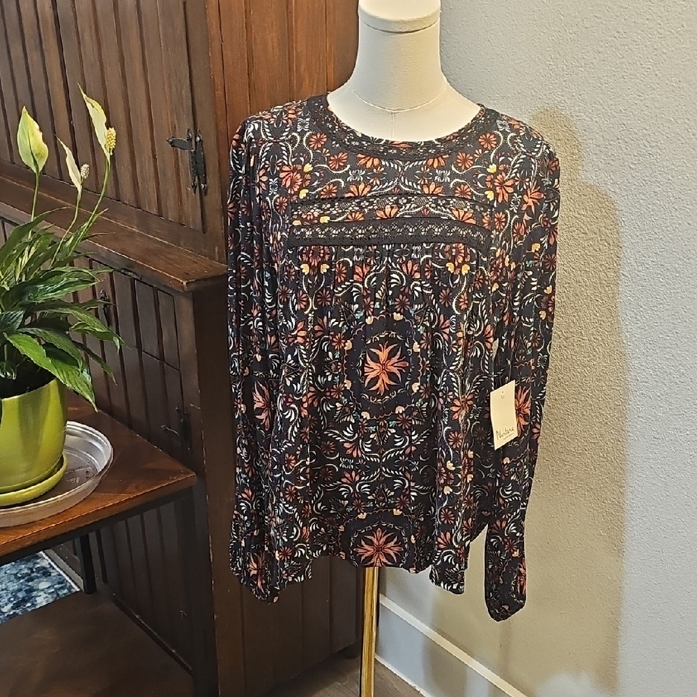 Nurture By Westbound Floral Print Long Sleeve Top
